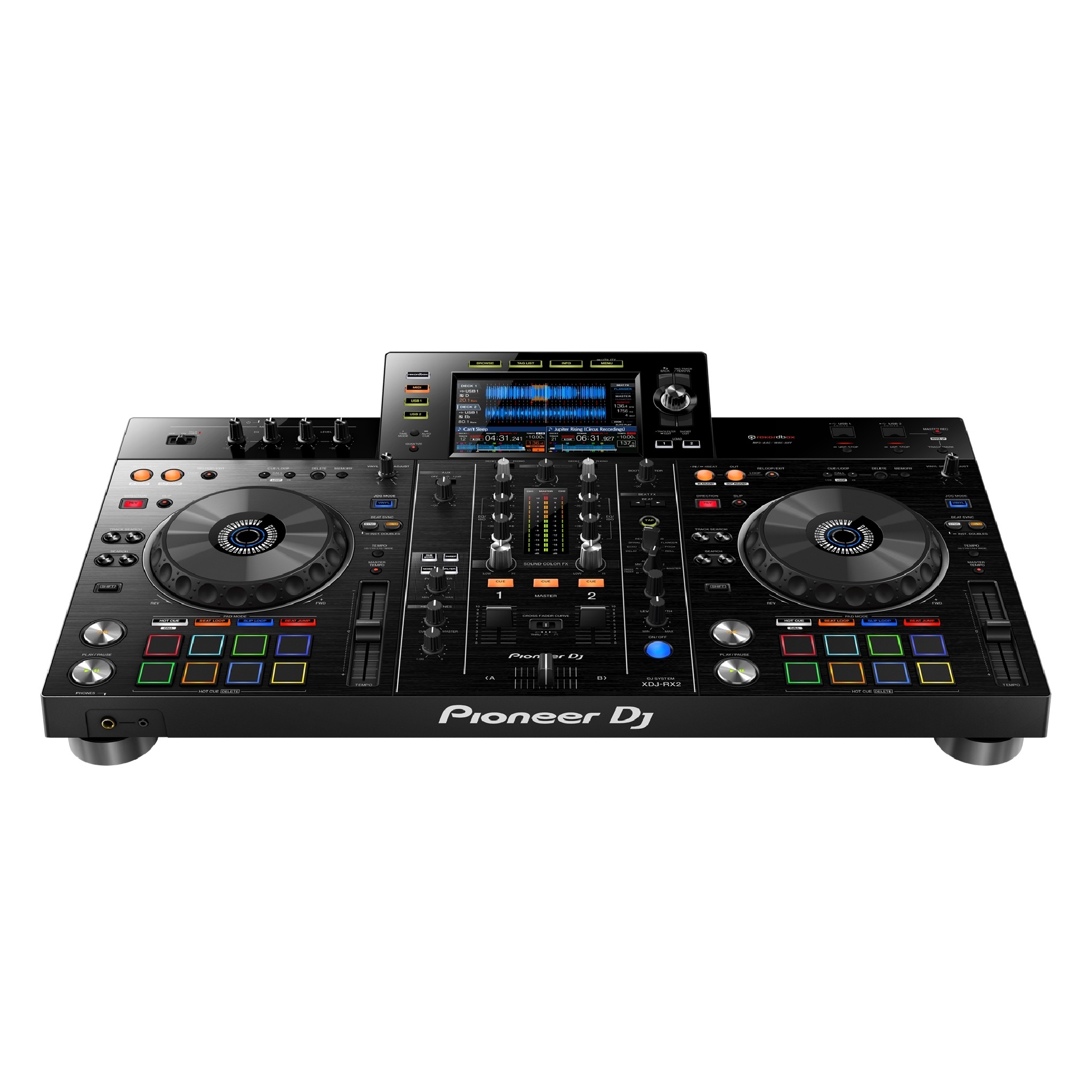 Pioneer XDJ-RX2 huren met 7-inch touchscreen en twee decks
