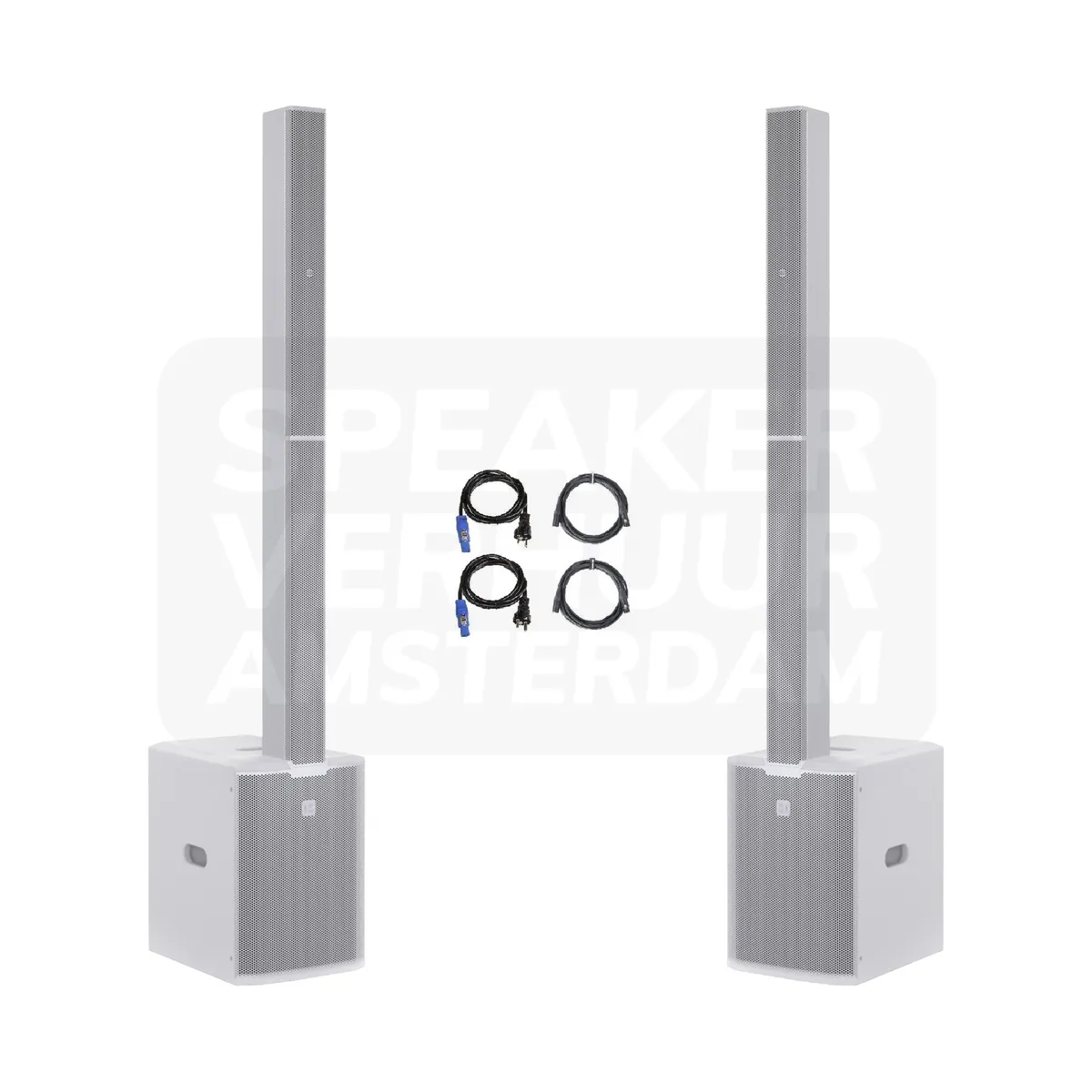 White 100 DJ-speakerset huren voor maximaal 100 personen