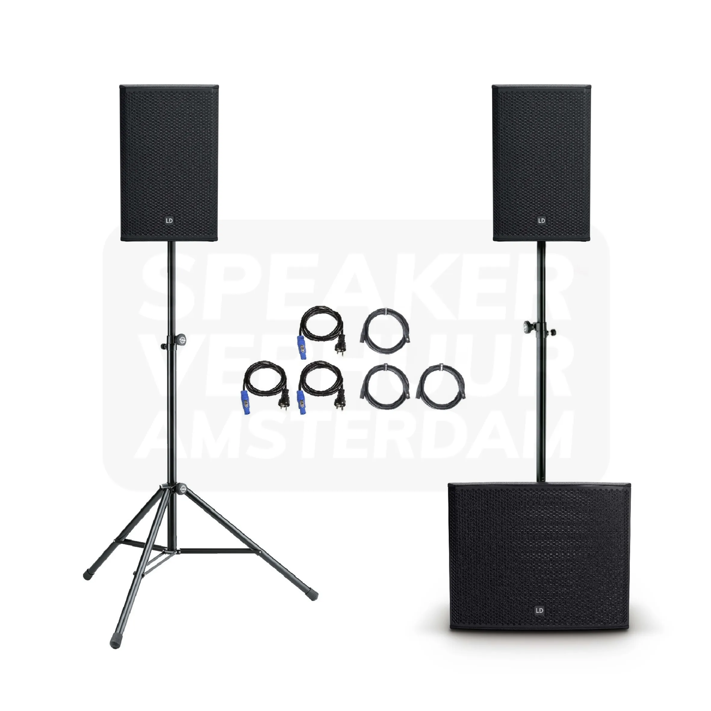 Power 125 DJ-speakerset huren voor maximaal 125 personen