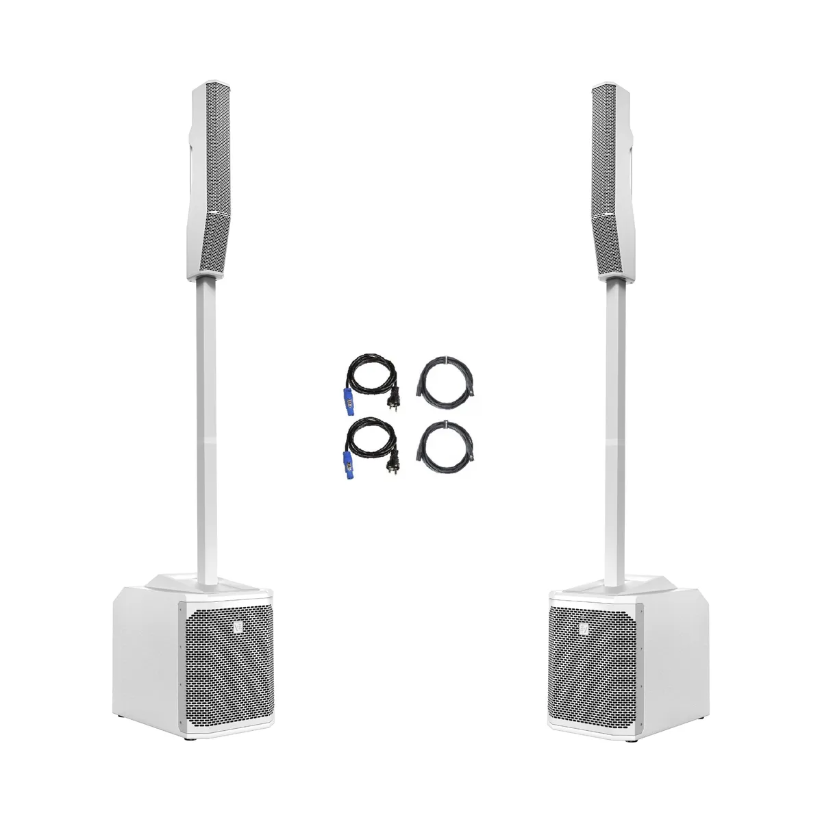 White 60 DJ-speakerset huren voor maximaal 60 personen